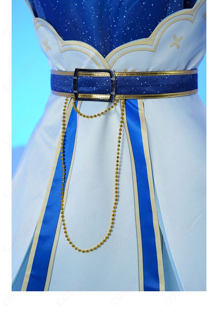 ベルト装飾の詳細 – うさメガぺこら衣装のベルト装飾の詳細。アクセントとして、衣装全体を引き立てる重要なパーツです。