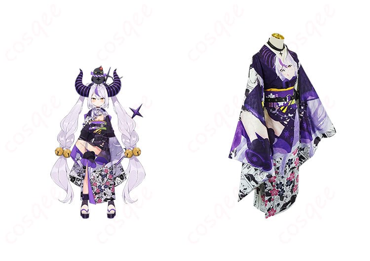 ラプラス・ダークネスの正月コスプレ衣装とキャラクターの写真。高忠実度の衣装が魅力。コスプレ衣装、ホロライブファン必見!