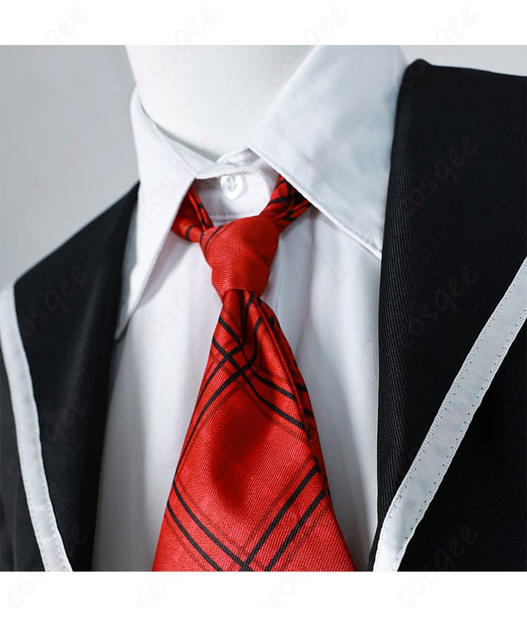 日奈森あむ コスプレ衣装 しゅごキャラ!の制服の襟とネクタイの装飾詳細