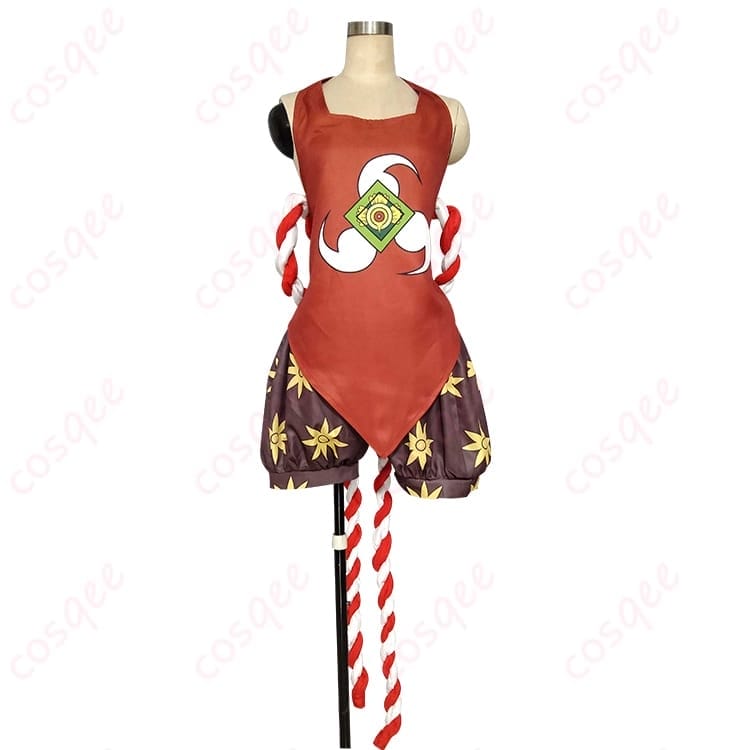 ONE PIECE 戦桃丸の腹掛×ショートパンツで和装バトル感を軽快に纏うコスプレ - 1枚目の画像