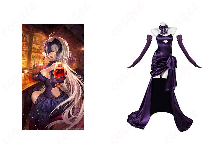 ジャンヌ・ダルク・オルタ コスプレ衣装 正面とキャラクターのイメージ画像 – 高再現度で本格的なコスプレ