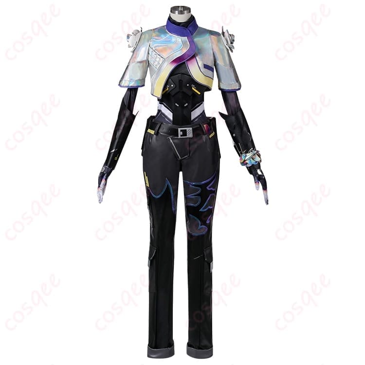 VALORANT ヴァイパー風コスプレ衣装 クールでシャープな黒緑配色が写真でも映える - 1枚目の画像