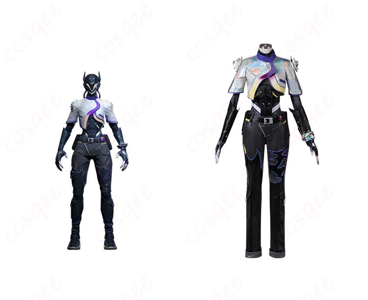 商品正面とキャラクターヴァイス(ヴァイパー)の融合画像 - 高精度再現のコスプレ衣装