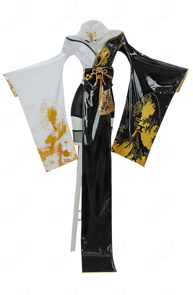 NIKKE ノワール ブラックラビット コスプレ衣装の正面図。高い再現度とシンプルで魅力的なデザインが特徴です。