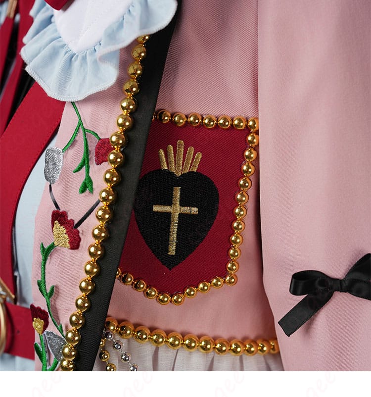 仁兎なずな コスプレ衣装 前胸装飾の詳細