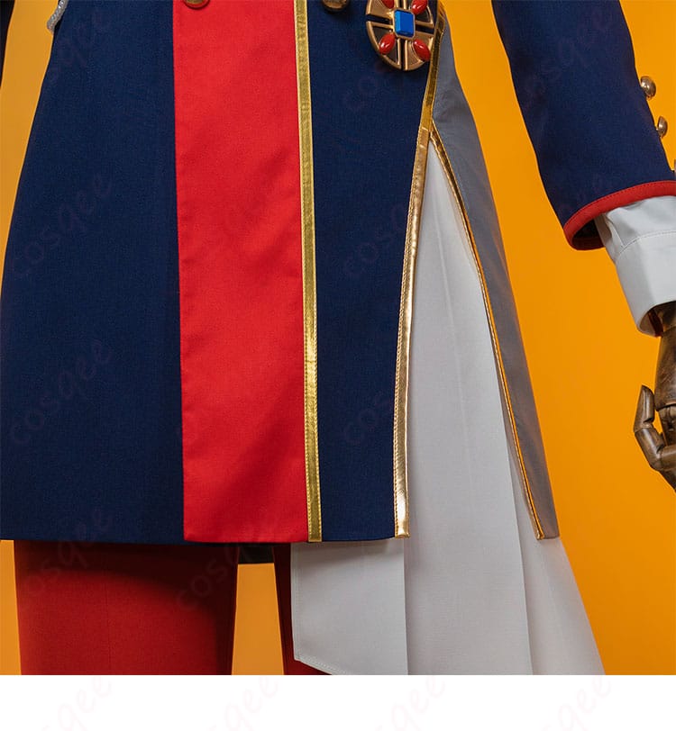 あんさんぶるスターズ!! 伏見弓弦 コスプレ衣装 衣摆の装飾ディテール。細かい装飾がアクセントに。