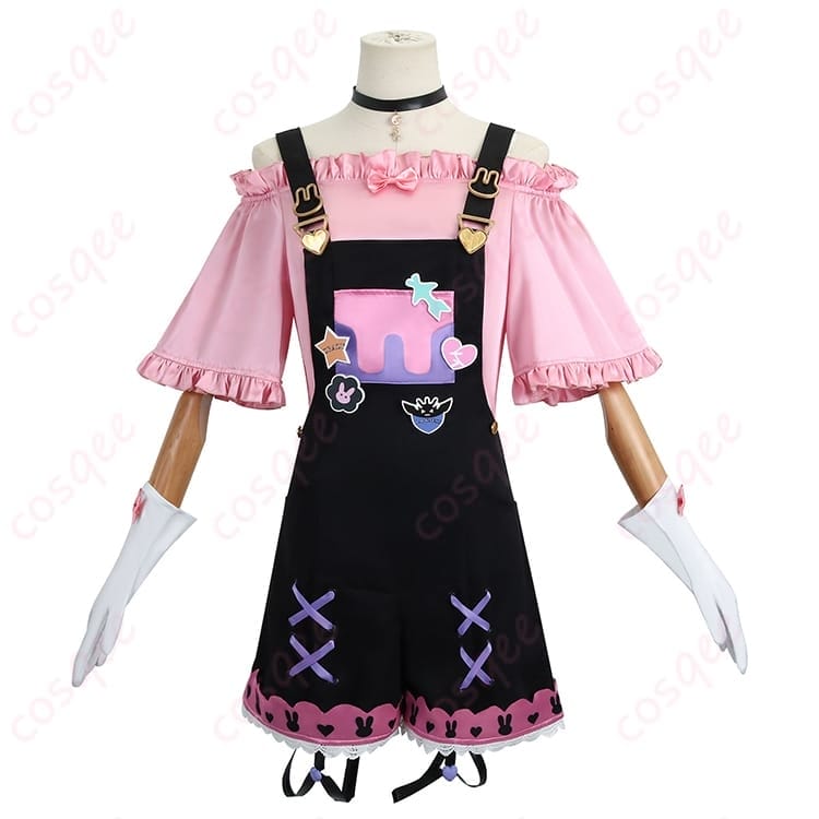 にじさんじ マリアのマリオネット風オーバーオール コスプレ衣装 可愛さ引き立つガーリーゴシック - 1枚目の画像