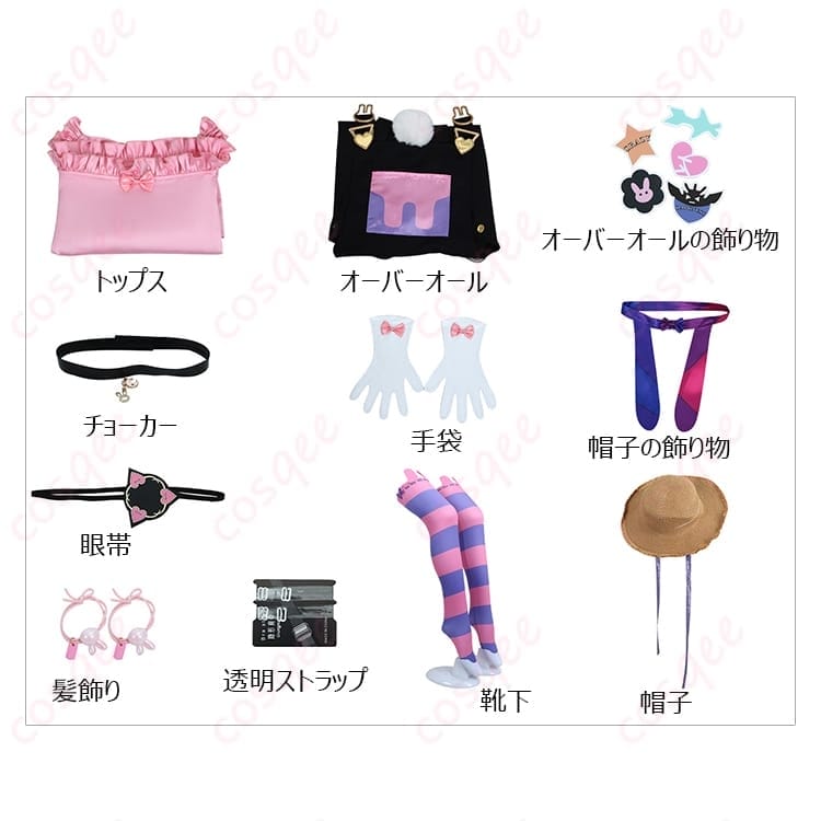にじさんじ マリアのマリオネット風オーバーオール コスプレ衣装 可愛さ引き立つガーリーゴシック - 6枚目の画像