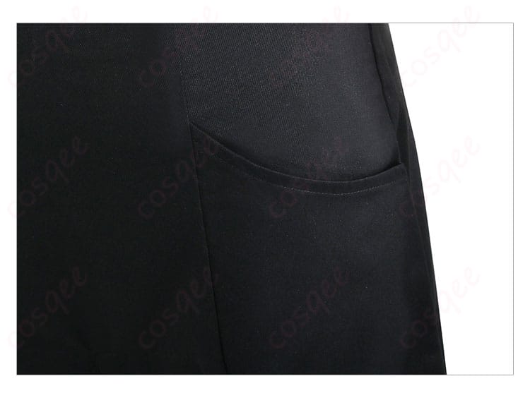 衣袋細節图。衣服のポケットのデザインと縫製部分のディテールが見える画像。