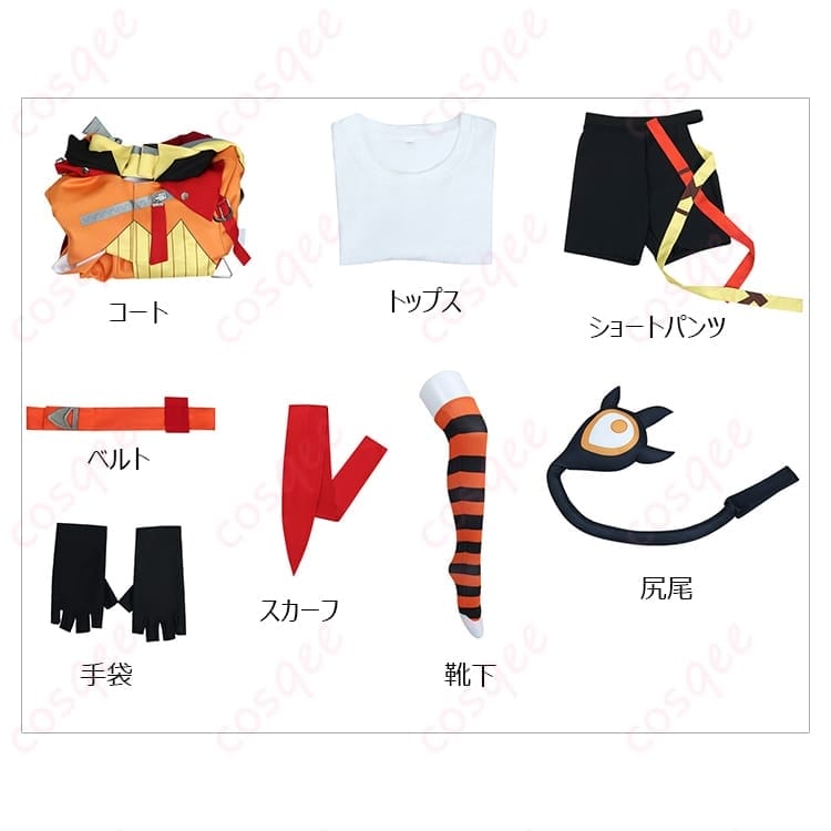 ホロライブ ジジ・ムリン コスプレ衣装 クールに決まる小物充実セット S～XXL - 6枚目の画像