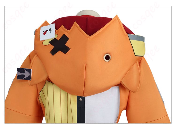 ジジ・ムリンのコスプレ衣装の背面装飾の詳細