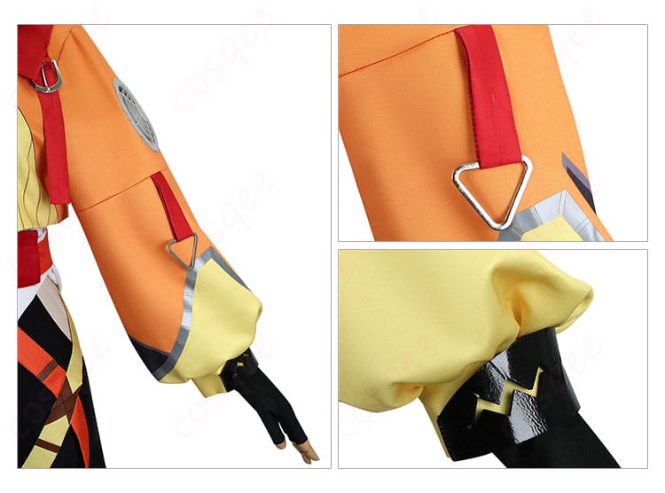 ジジ・ムリンのコスプレ衣装の袖装飾のディテール