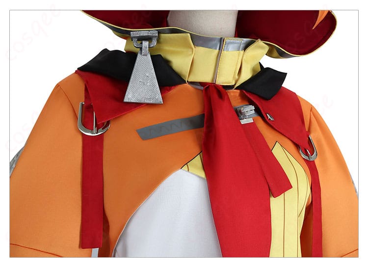 ジジ・ムリンのコスプレ衣装の衣領装飾の細部