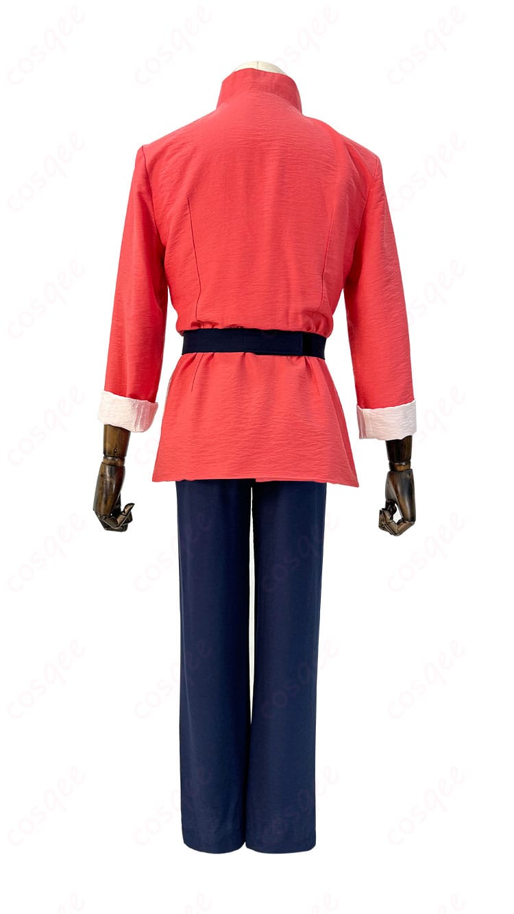 らんま1/2 早乙女乱馬 コスプレ衣装の背面写真。背面のディテールと作りの良さをチェック。