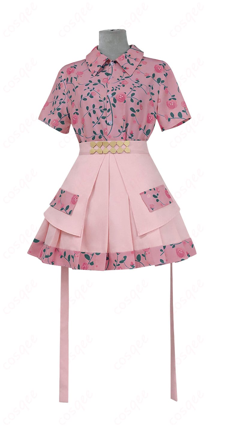 小豆沢こはねのコスプレ衣装の内搭服装正面のディテール。上品で清楚なデザイン。