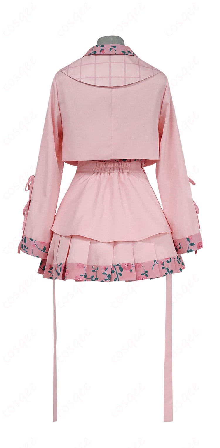 プロジェクトセカイ 小豆沢こはね 4th Anniversary 感謝祭 コスプレ衣装の背面画像。リアルな再現度で後ろ姿も完璧に再現。