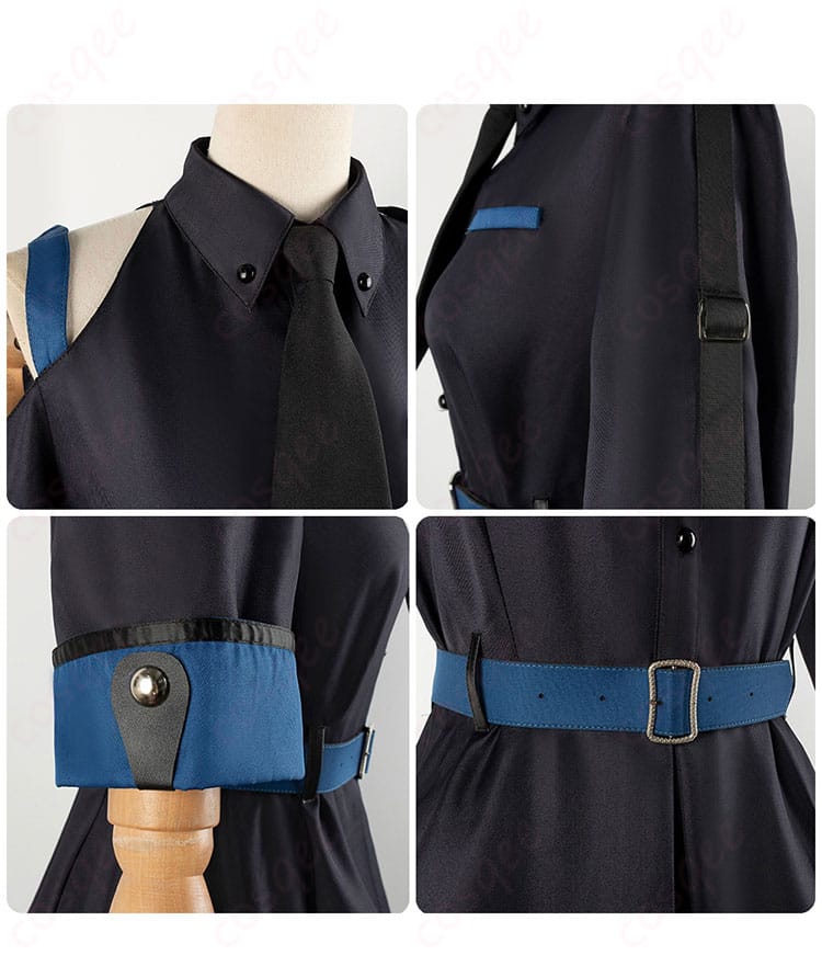 服装装飾の細部を詳しく写した画像。コスプレ衣装のアクセサリーや刺繍などのディテールが強調されています。