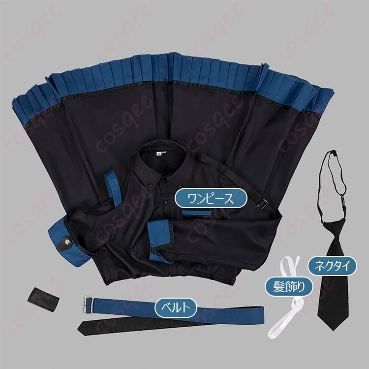 学園アイドルマスター 白線の清楚系コスプレ衣装 清潔感ある配色で写真映え抜群 - 6枚目の画像